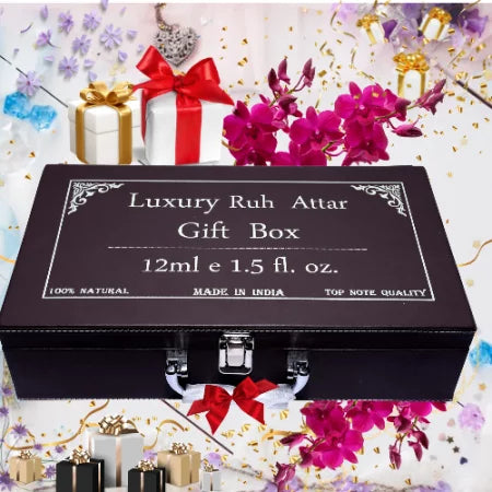 RUH ATTAR LUXURY GIFT BOX - PERFUME GIFT BOX - PERFUME ATTAR GIFT BOX