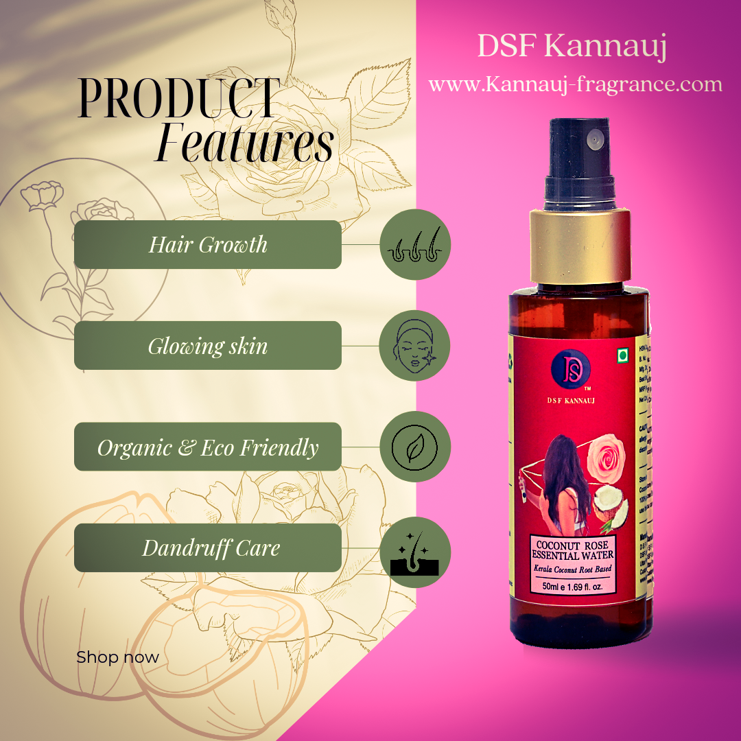 डीएसएफ नारियल गुलाब जल II डीएसएफ नारियल गुलाब आवश्यक जल II डीएसएफ नारियल गुलाब हाइड्रोसोल